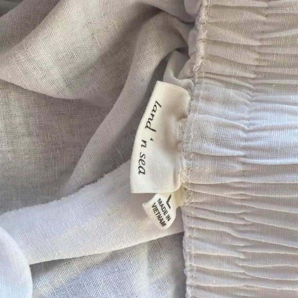 High Waisted White Linen Pants - Picture 4 of 5